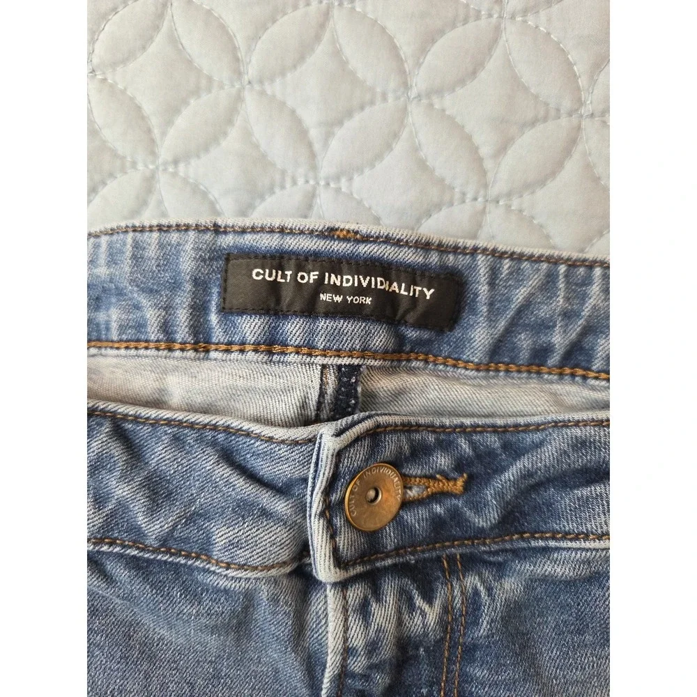 Cult of Individuality Womens Remix Slouchy Stretch Jean Size 31 Buckle - Picture 4 of 11